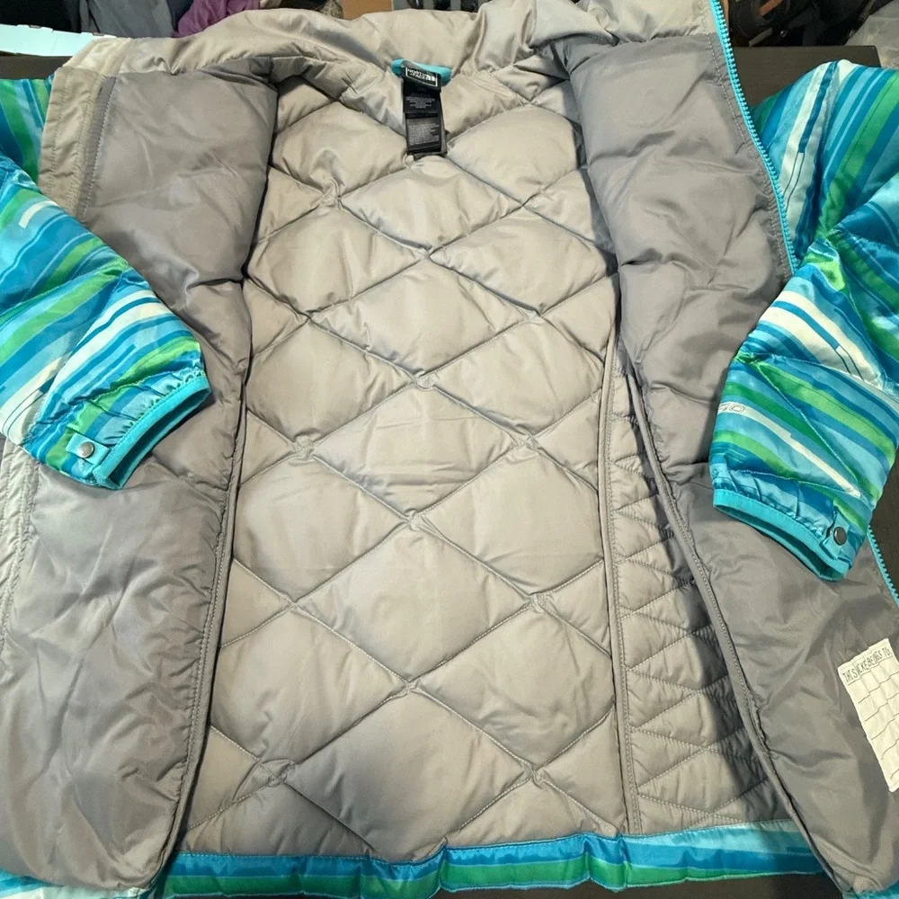 The North‎ Face Girls Puffy Down 550 Fill Jacket Size XL (18) Blue